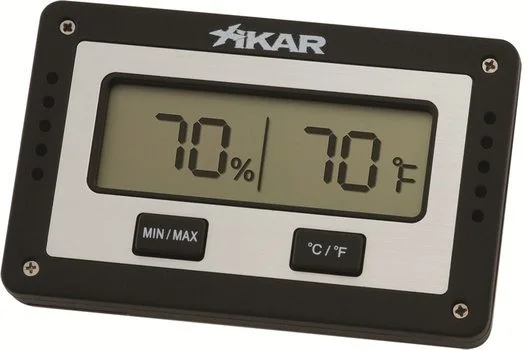 Higrómetro digital rectangular Xikar