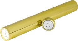Humidor en Tubo Adorini con higrómetro en dorado