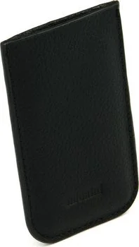 Funda de cuero negro adorini - Cortapuros adorini con forma de tarjeta de crédito