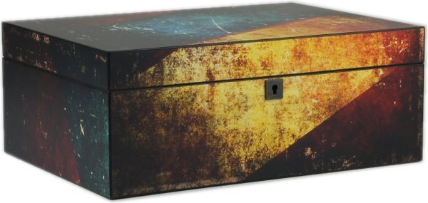 Humidor antiguo multicolor