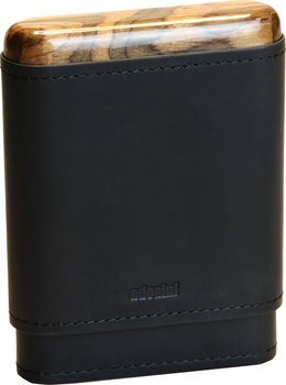 adorini Funda para Puros de Piel Negra 3/5