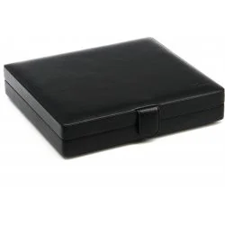 Humidor de viaje Zino Cuero Suave Negro