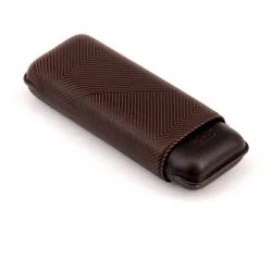 Estuche para puros Davidoff XL-2 Piel marrón 'hoja'