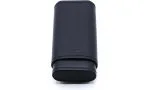 Funda de piel auténtica adorini para 2-3 puros (negro)