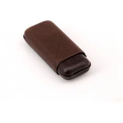 Estuche para puros Davidoff de cuero R-2 marrón 1