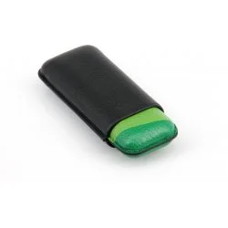 Estuche para puros Davidoff Escurio grande, negro y verde