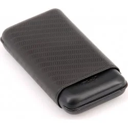 Estuche para puros Davidoff XL-3 de cuero negro "enjoy"