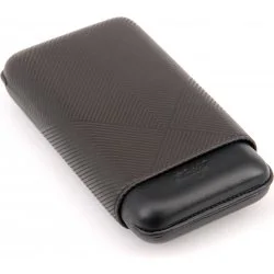 Estuche para puros Davidoff XL-3 cuero hoja negra
