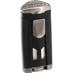 Encendedor Xikar tres llamas negro mate