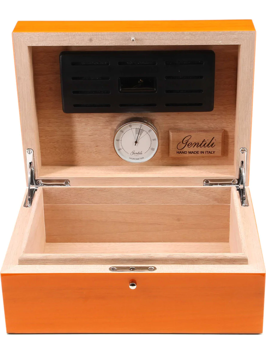 Humidor Gentili Naranja para 20 puros