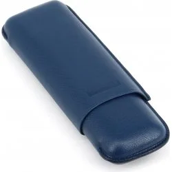 Estuche para puros Martin Wess Doble Toro Gigante Azul