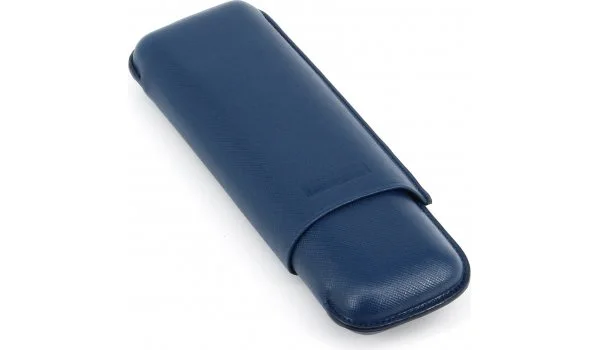 Estuche para puros Martin Wess Doble Toro Gigante Azul