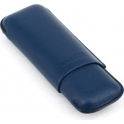 Estuche para puros Martin Wess Dante Doble Robusto Azul