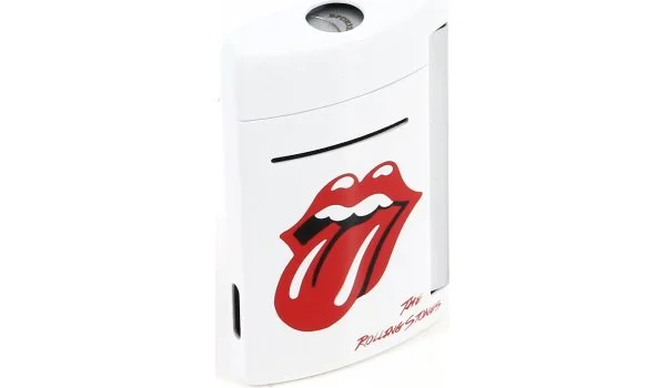 Encendedor S.T. Dupont miniJet edición limitada Rolling Stones blanco