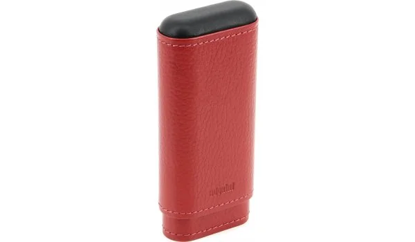 Estuche para puros adorini Piel auténtica 2-3 Puros Rojo Magma
