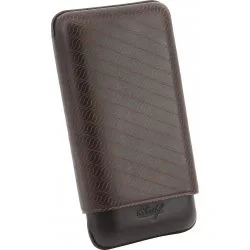 Estuche de piel Davidoff XL para 3 Puros Marrón Enjoy