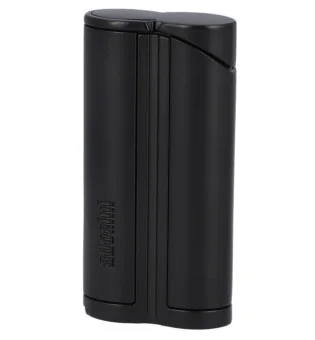 Encendedor adorini Curve de llama simple negro mate incl. punzón para puros