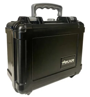 Humidor de viaje Xikar, plástico negro 20 puros (225XI)