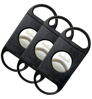 Cortapuros BigSmoke, negro, cuchillas dentadas, Paquete de 3