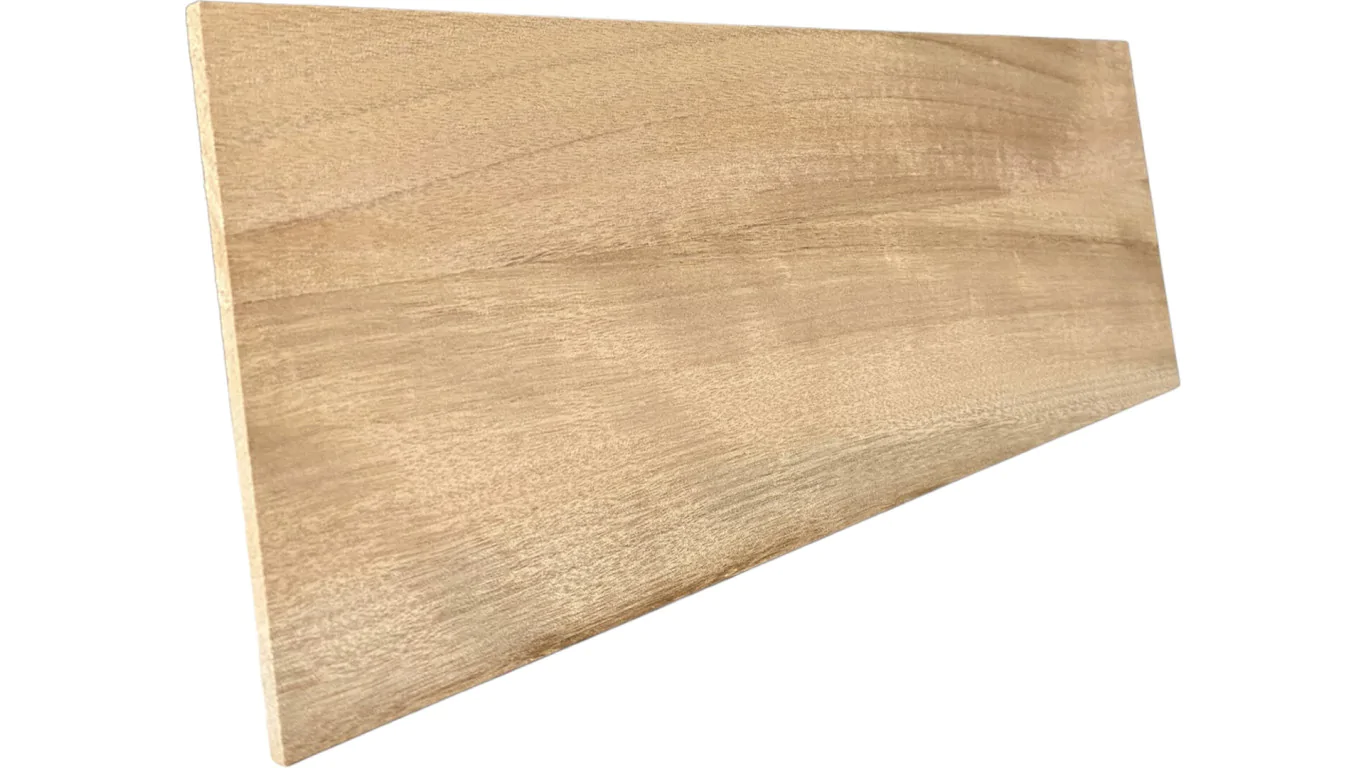 Chapa de madera de okume 42 mm x 15,3 mm x 5 mm