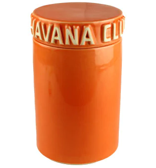 Tarro para puros Havana Club Tinaja naranja