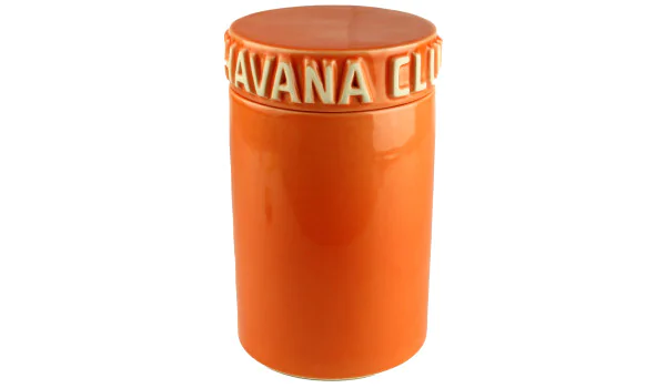 Tarro para puros Havana Club Tinaja naranja
