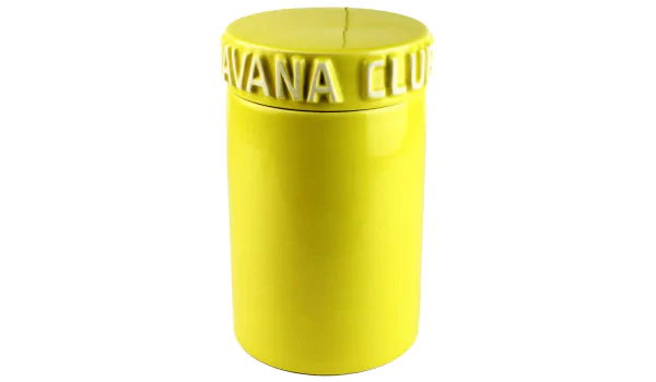 Tarro para puros Havana Club Tinaja amarillo
