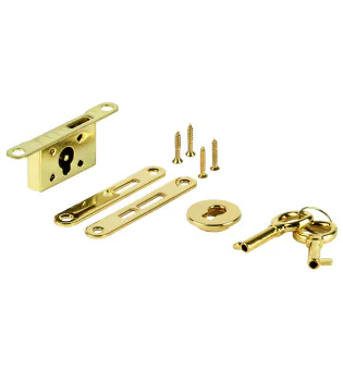 Juego estándar de Cerradura de pestillo giratorio para Humidor Oro
