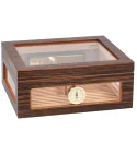 Humidor con tapa de cristal adorini Treviso Deluxe