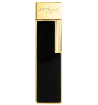 Encendedor S.T. Dupont Twiggy Lacado Negro Dorado 030002