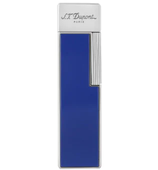Encendedor S.T. Dupont Twiggy Lacado Azul Cromado 030005