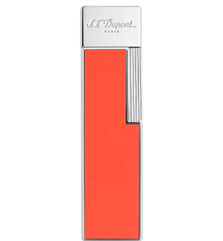 Encendedor S.T. Dupont Twiggy Lacado Coral Cromado 030011