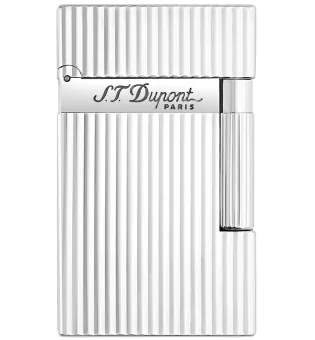 Encendedor S.T. Dupont Ligne 2 Acanalado Plata