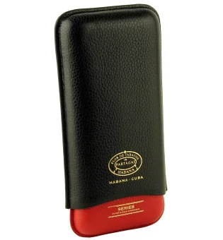 Funda de piel Serie Partagas negra y roja