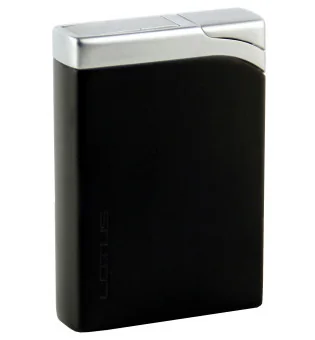 Encendedor Lotus Jet 1500 negro mate y cromado