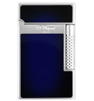 Encendedor S.T. Dupont Le Grand Cling Azul Rayo de Sol Lacado Paladio C23013