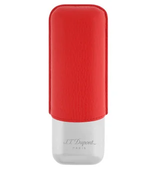 Estuche para 2 Puros S.T. Dupont Rojo Cromo 183268