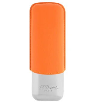 Estuche para 2 Puros S.T. Dupont Naranja Cromo 183266