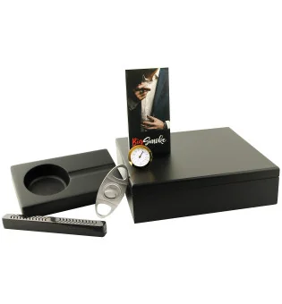 Set Humidor BigSmoke negro
