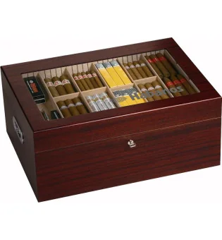 Humidor Habanos Gastronomía Chapa de Caoba