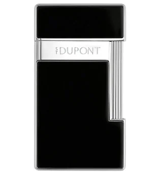 Encendedor S.T. Dupont Slimmy Lacado Negro Cromado 028221