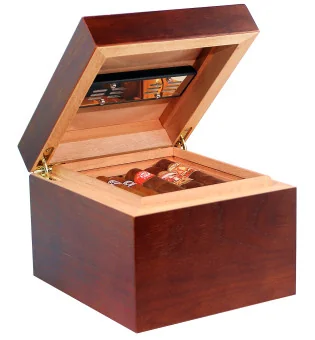 Humidor Vedado Marrón con Humidificador