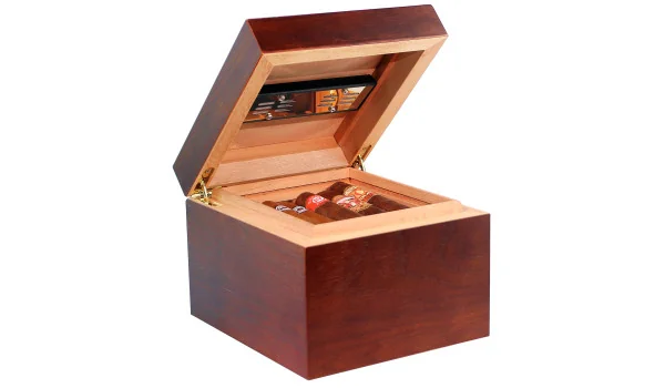 Humidor Vedado Marrón con Humidificador