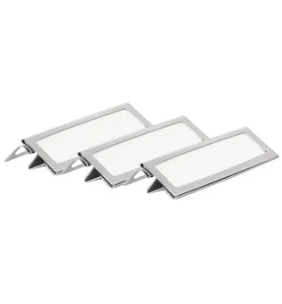 Clips metálicos para etiquetas adorini plateados pack de 3