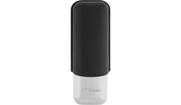 Estuche para 2 puros S.T. Dupont negro/cromo 183260