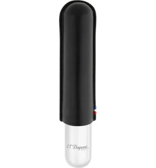 Estuche para 1 puro S.T. Dupont negro/cromo 183160