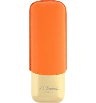 Estuche para 2 puros S.T. Dupont Naranja/Dorado 183256