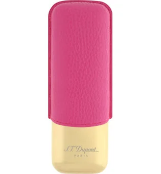 Estuche para 2 puros S.T. Dupont rosa/dorado 183245