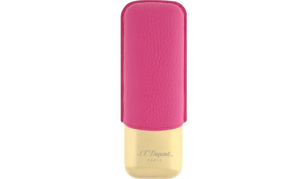 Estuche para 2 puros S.T. Dupont rosa/dorado 183245
