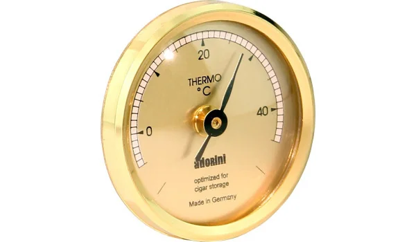 adorini termómetro dorado pequeño